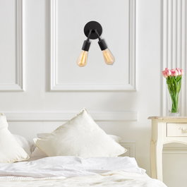 Opviq Harput - N-1328 Lámpara de pared de metal negro